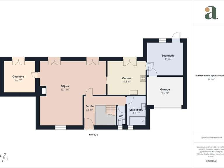 Maison Saint-Chamas - 5 chambres - 128m²