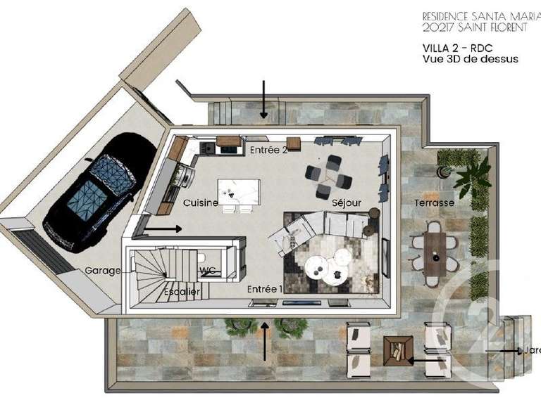 Maison Saint-Florent - 3 chambres - 125m²