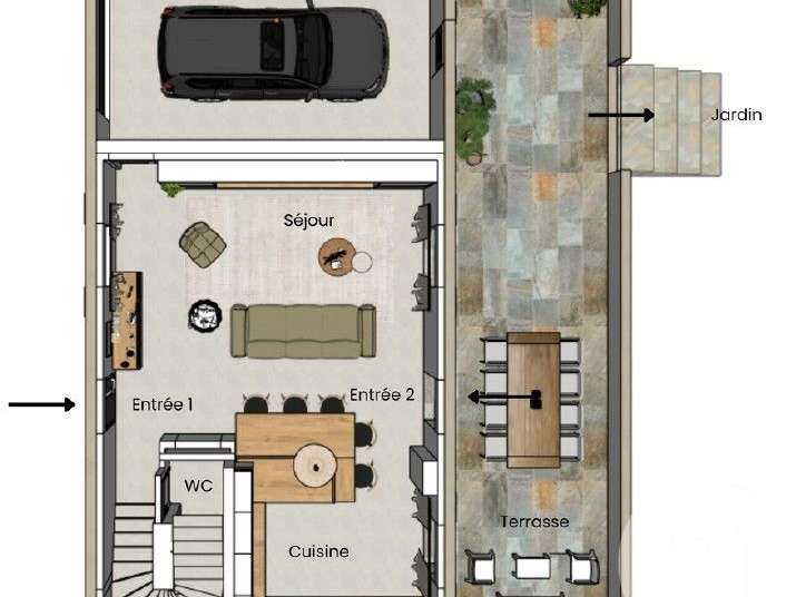 Maison Saint-Florent - 3 chambres - 107m²