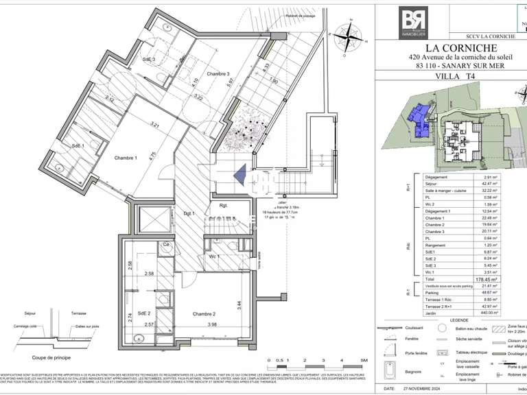 House Sanary-sur-Mer - 3 bedrooms - 178m²
