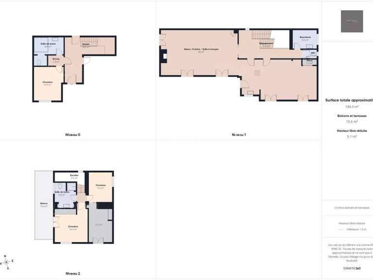 Maison Sospel - 4 chambres - 204m²