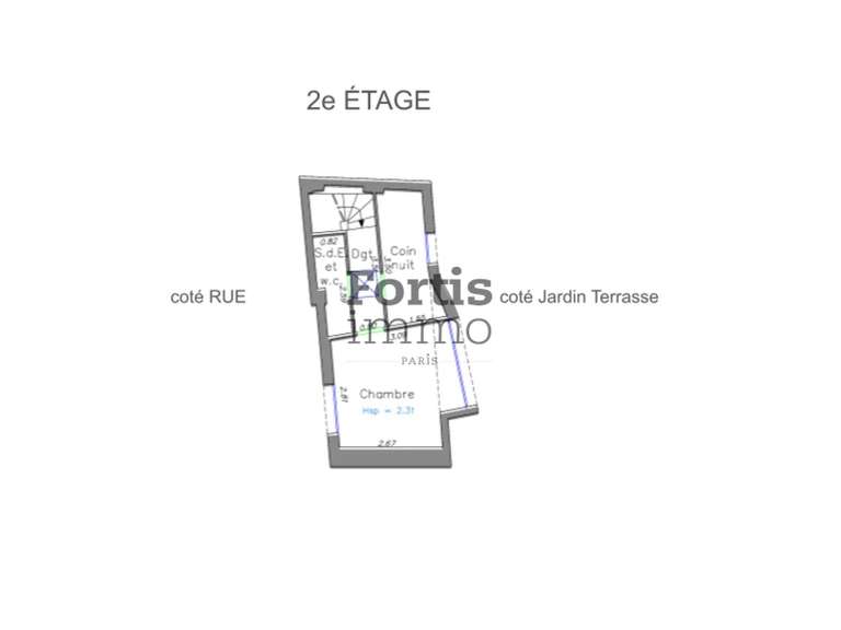 Maison Paris 20e - 4 chambres - 90m²
