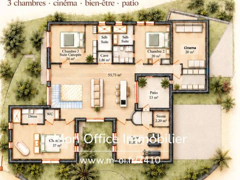 Maison Cavalaire-sur-Mer - 4 chambres - 356m²