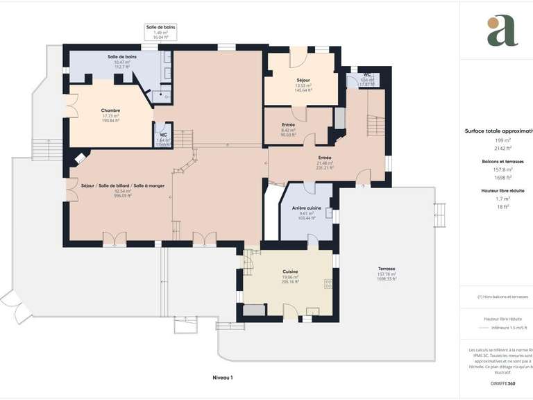 Maison Rognes - 5 chambres - 296m²