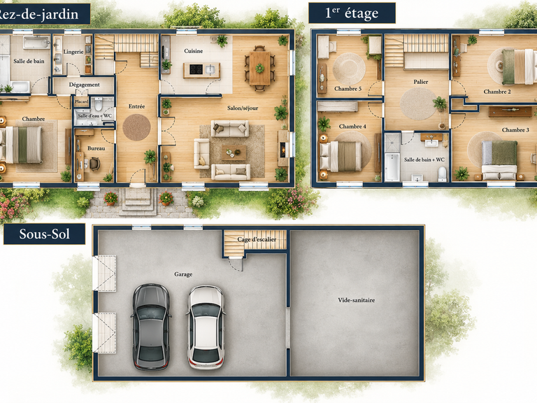 Maison Plougastel-Daoulas - 6 chambres - 205m²