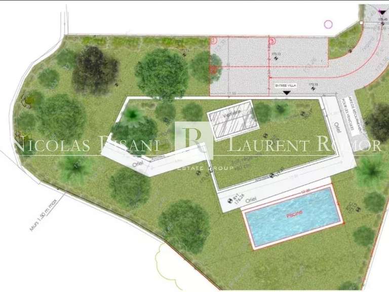 Terrain avec Vue sur mer Nice - 1086m²