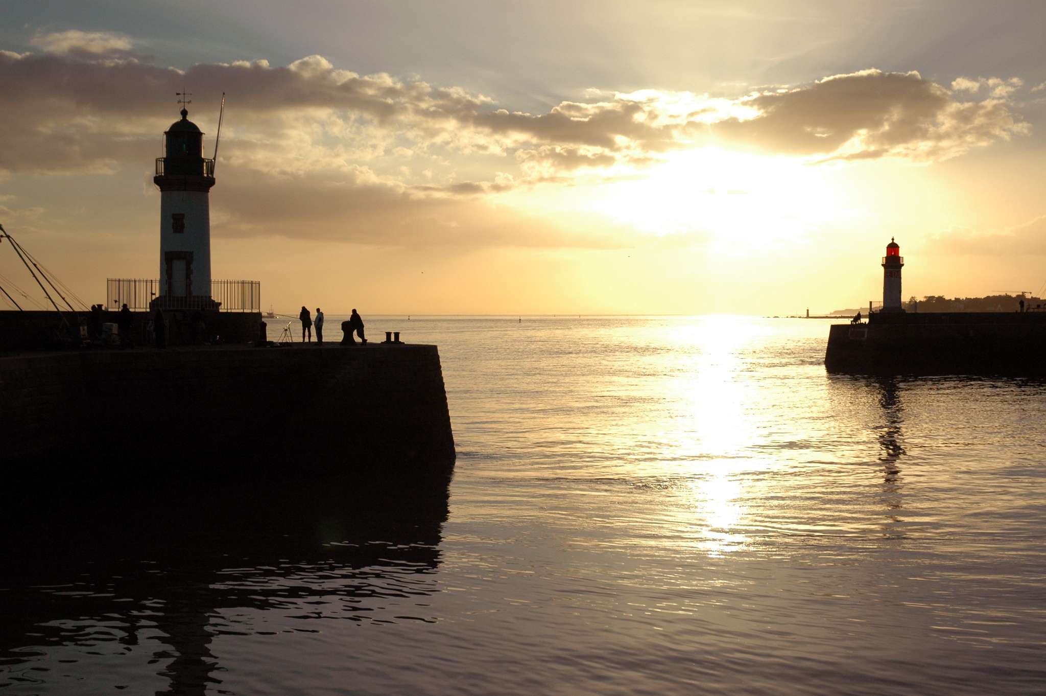 port coucher de soleil