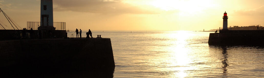 port coucher de soleil