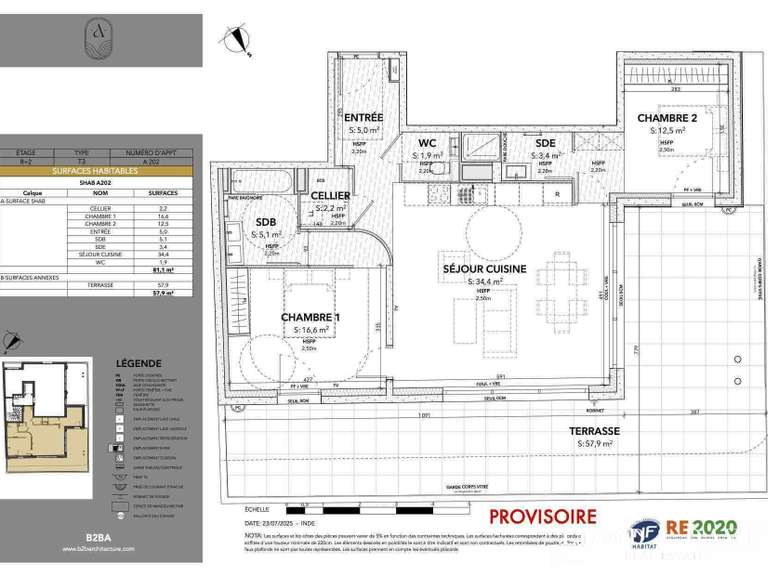 Appartement Palavas-les-Flots - 2 chambres - 81m²
