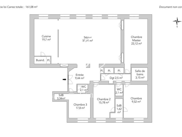 Apartment Paris 5e - 4 bedrooms - 161m²