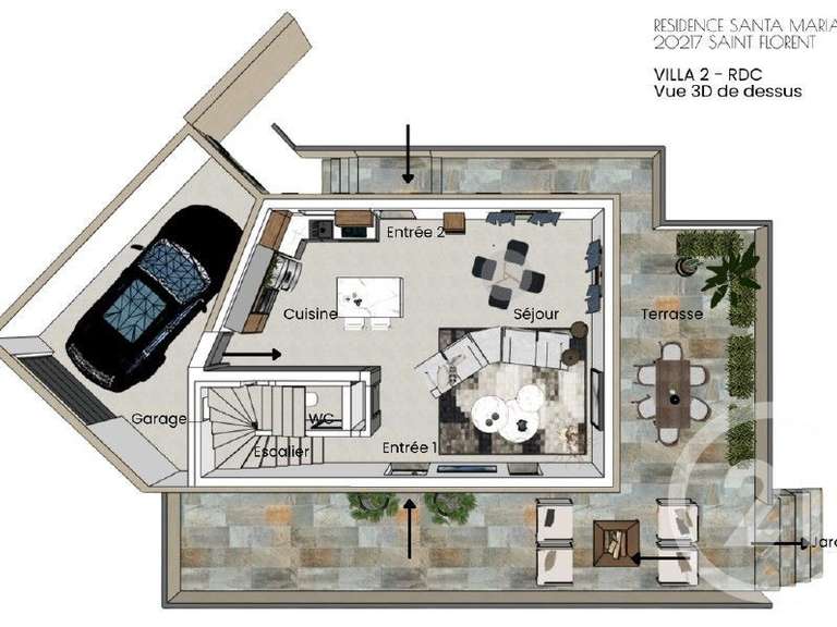 Maison Saint-Florent - 3 chambres - 124m²