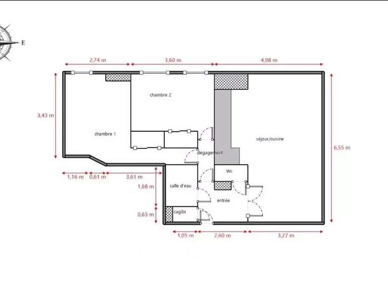 Appartement Aix-en-Provence - 2 chambres - 63m²