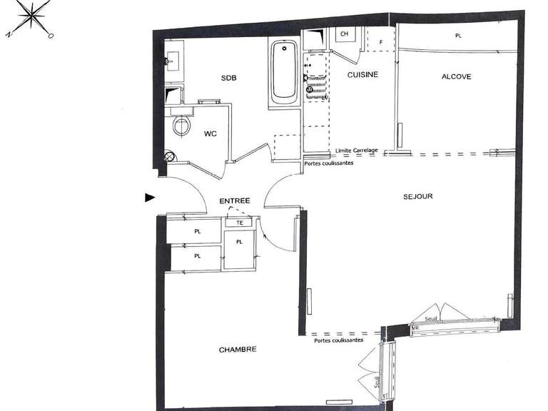 Appartement Paris 11e - 2 chambres - 66m²