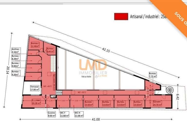 Terrain La Motte - 3050m²