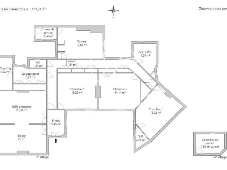 Apartment Paris 17e - 3 bedrooms - 162m²