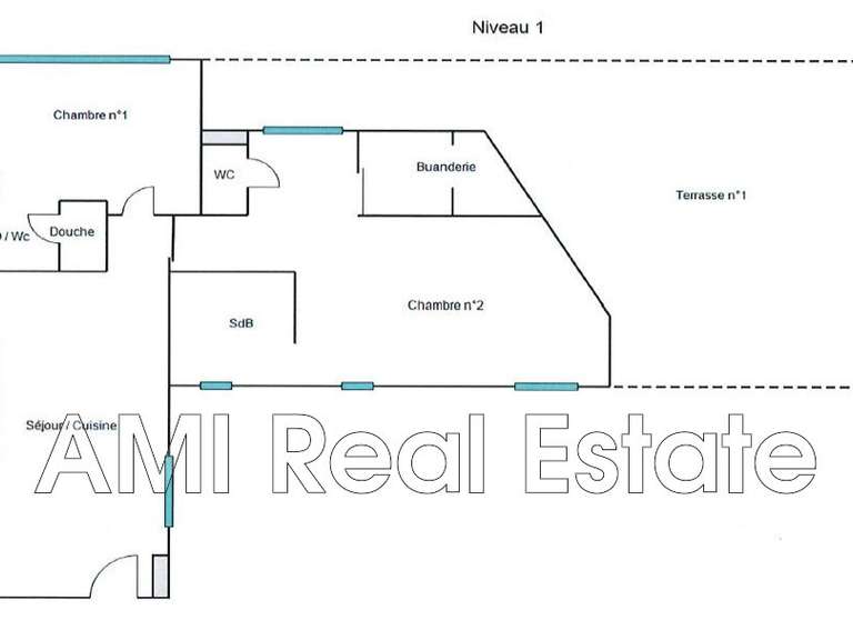 Appartement Nice - 2 chambres - 120m²