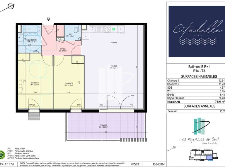 Apartment Agay - 2 bedrooms - 74m²