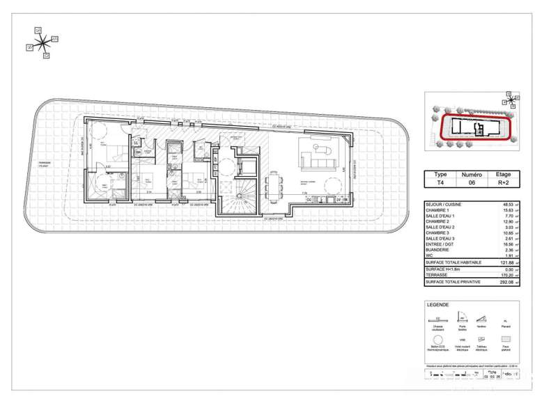 Appartement avec Vue sur mer Agde - 3 chambres - 122m²