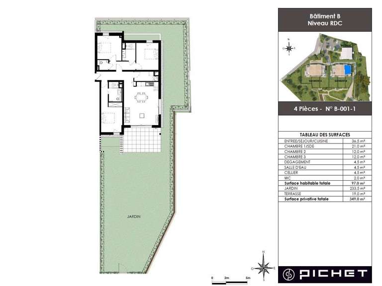 Appartement Aix-en-Provence - 3 chambres