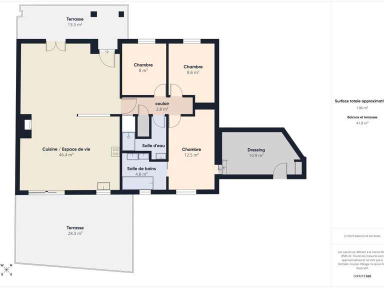 Maison Aix-en-Provence - 3 chambres - 106m²