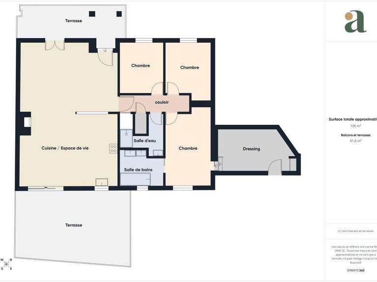 Maison Aix-en-Provence - 3 chambres - 106m²