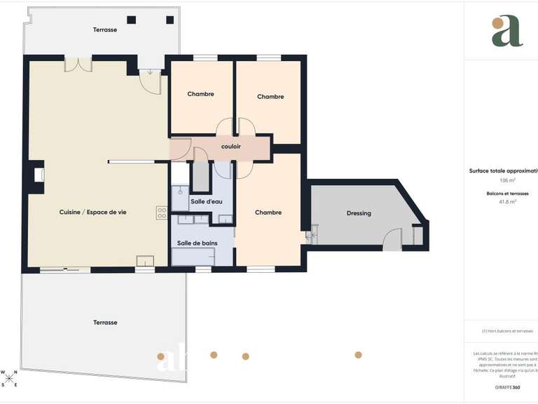 Maison Aix-en-Provence - 3 chambres - 106m²