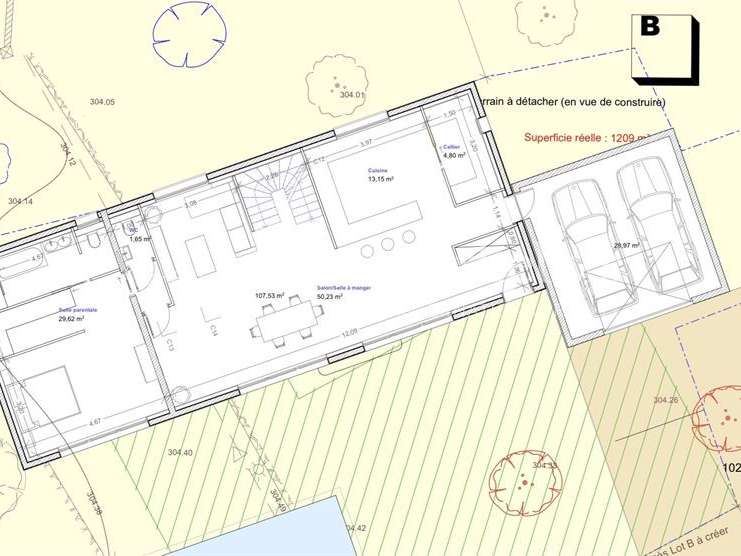 Land Aix-en-Provence - 1213m²