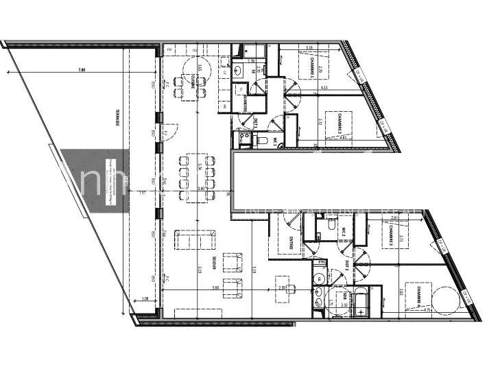 Appartement Aix-les-Bains - 4 chambres - 149m²