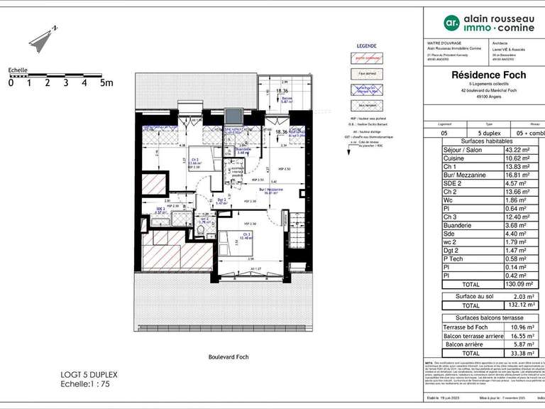 Appartement Angers - 3 chambres