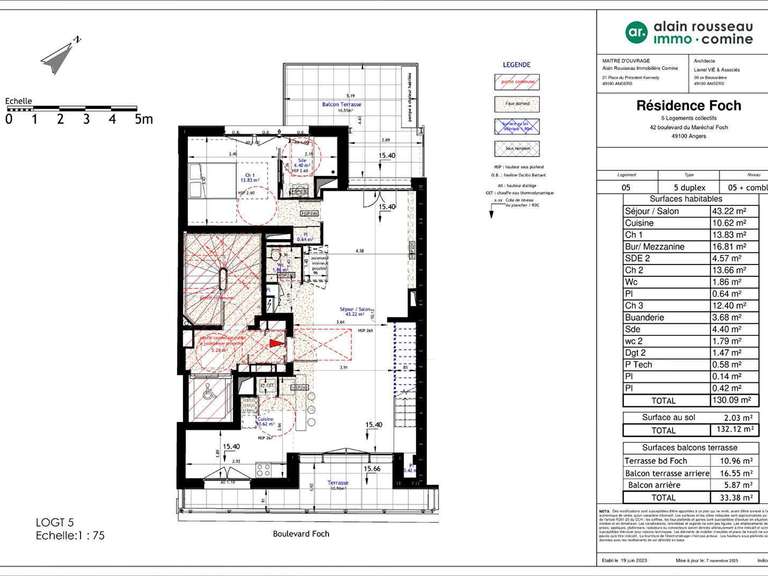 Appartement Angers - 3 chambres