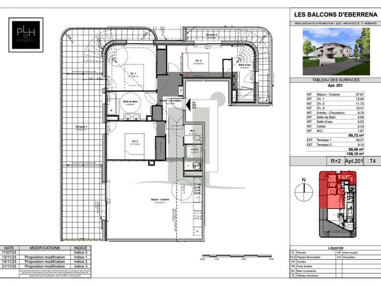 Apartment Anglet - 3 bedrooms - 99m²