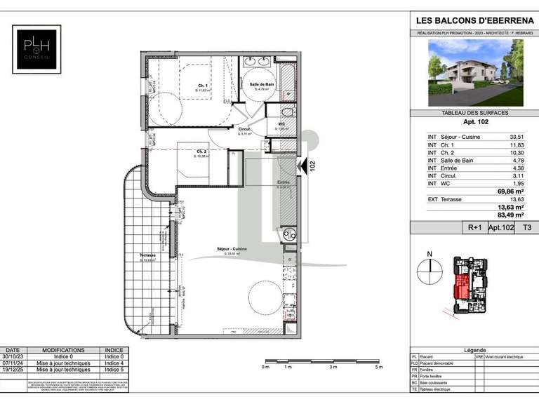 Appartement Anglet - 2 chambres - 69m²