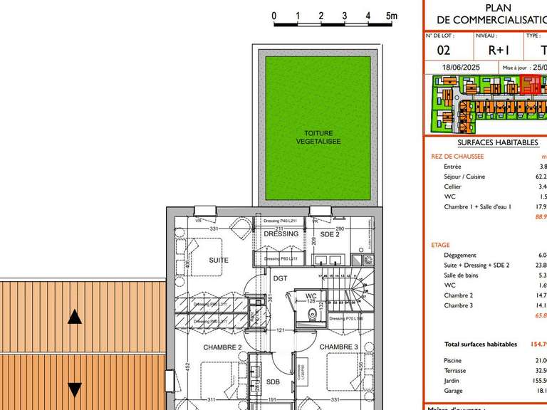 Maison Anglet - 4 chambres - 154m²