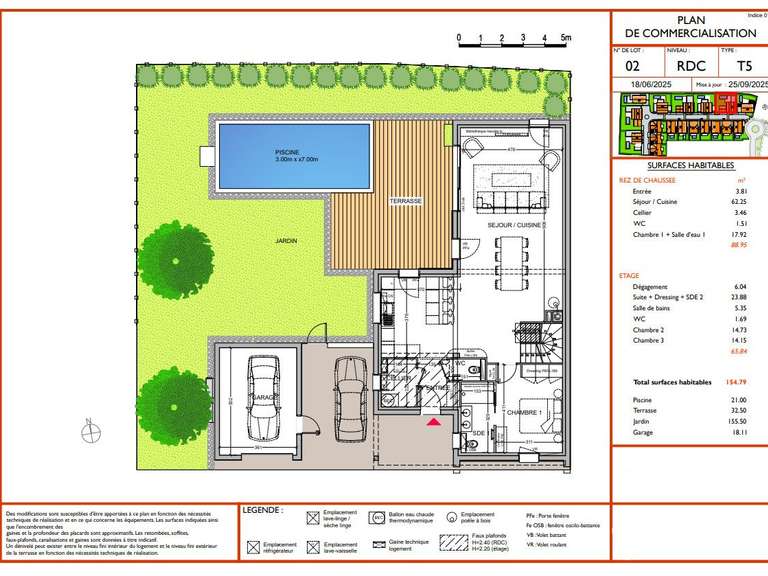 Maison Anglet - 4 chambres - 154m²