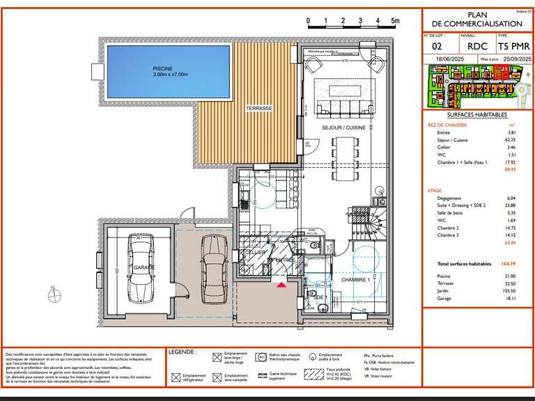 Maison Anglet - 4 chambres - 154m²