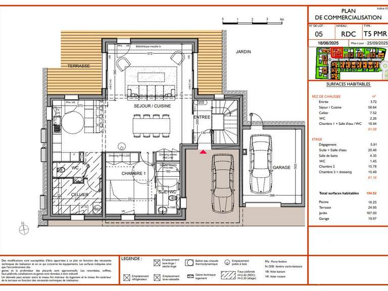 Maison Anglet - 4 chambres - 154m²