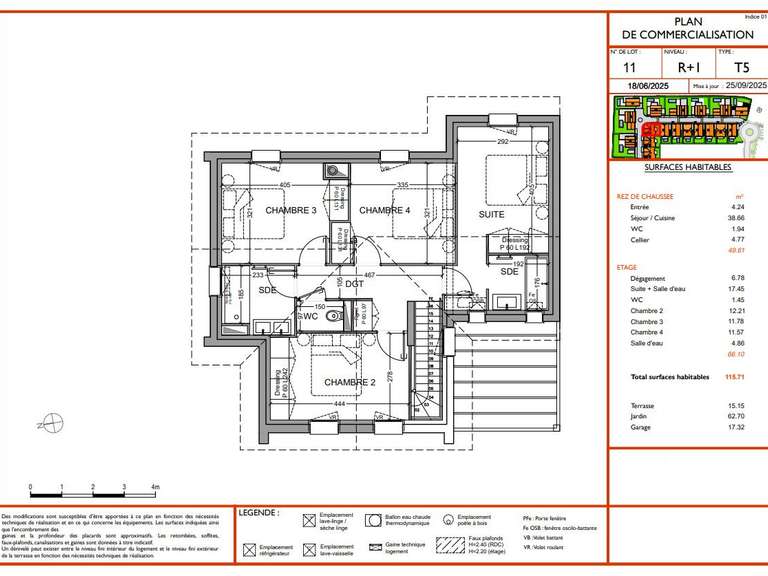 Maison Anglet - 4 chambres - 115m²