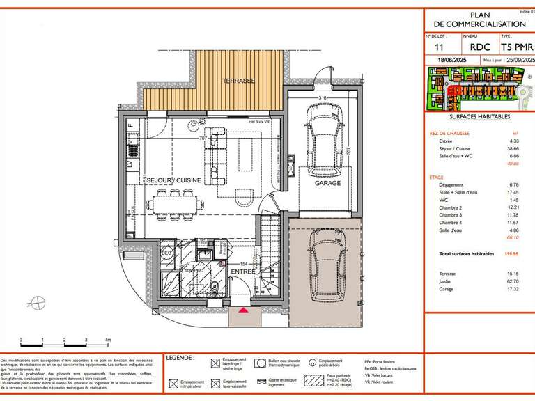 Maison Anglet - 4 chambres - 115m²