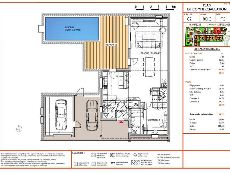 Maison Anglet - 4 chambres - 154m²