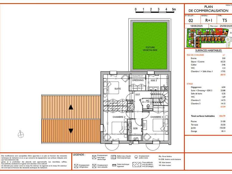 Maison Anglet - 4 chambres - 154m²