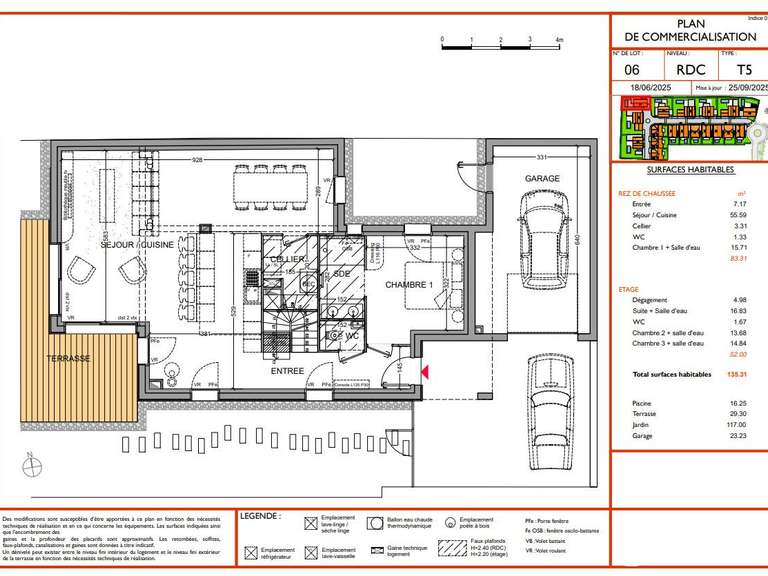 Maison Anglet - 4 chambres - 135m²
