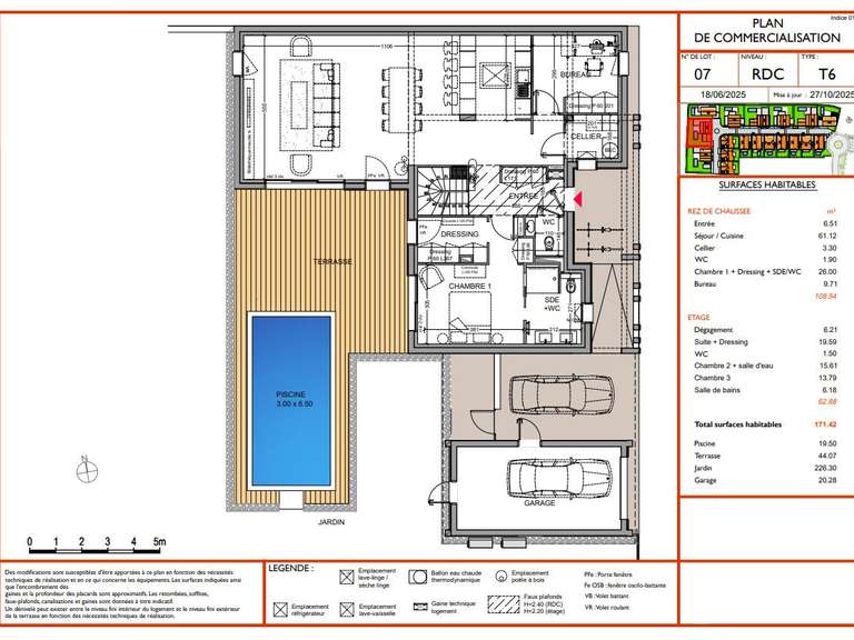 Maison Anglet - 4 chambres - 171m²