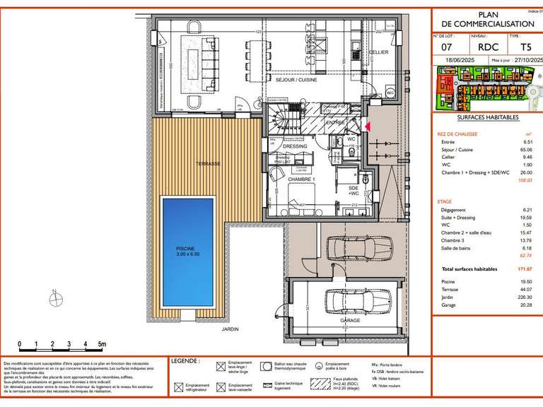 Maison Anglet - 4 chambres - 171m²