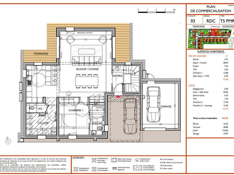 Maison Anglet - 4 chambres - 154m²