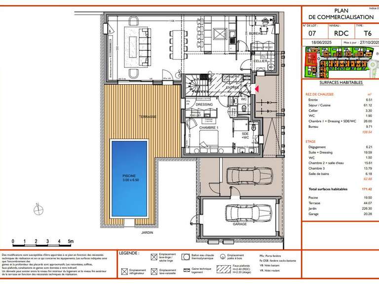 Maison Anglet - 4 chambres - 171m²