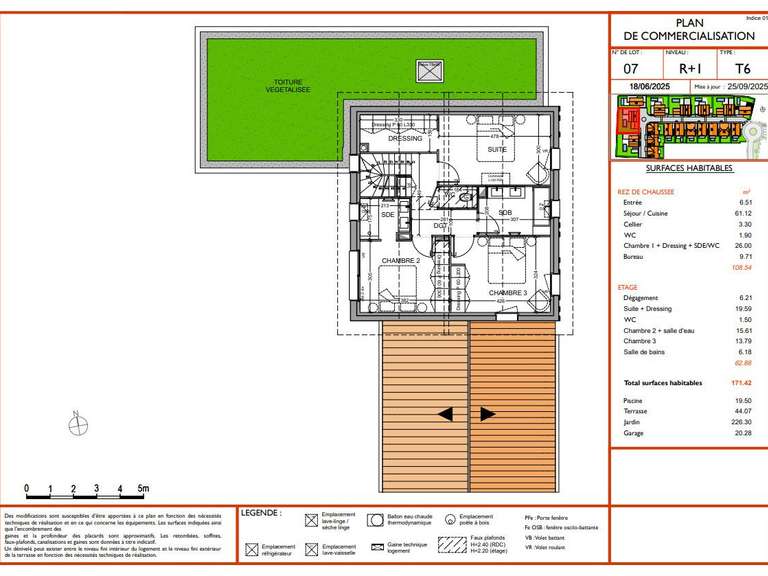 Maison Anglet - 4 chambres - 171m²
