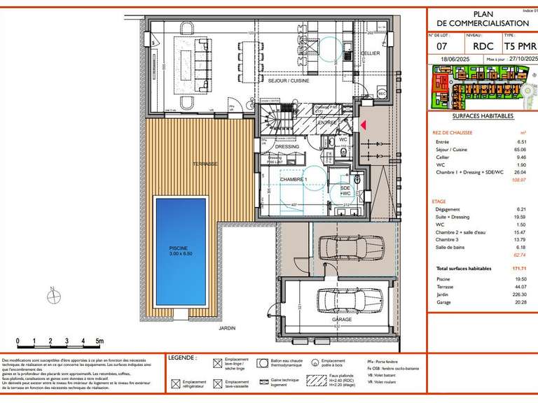 Maison Anglet - 4 chambres - 171m²