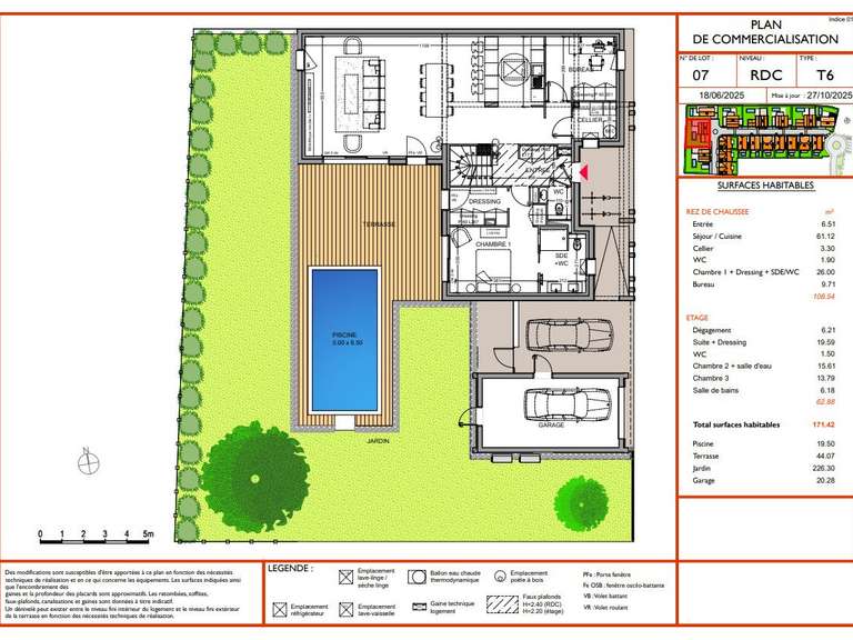 Maison Anglet - 4 chambres - 171m²