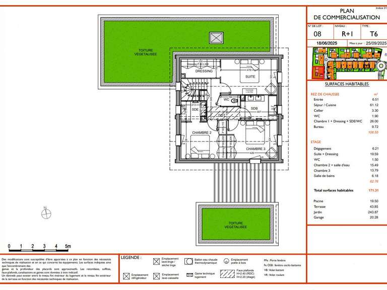 Maison Anglet - 4 chambres - 171m²