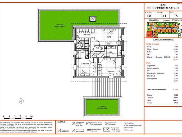 Maison Anglet - 4 chambres - 171m²